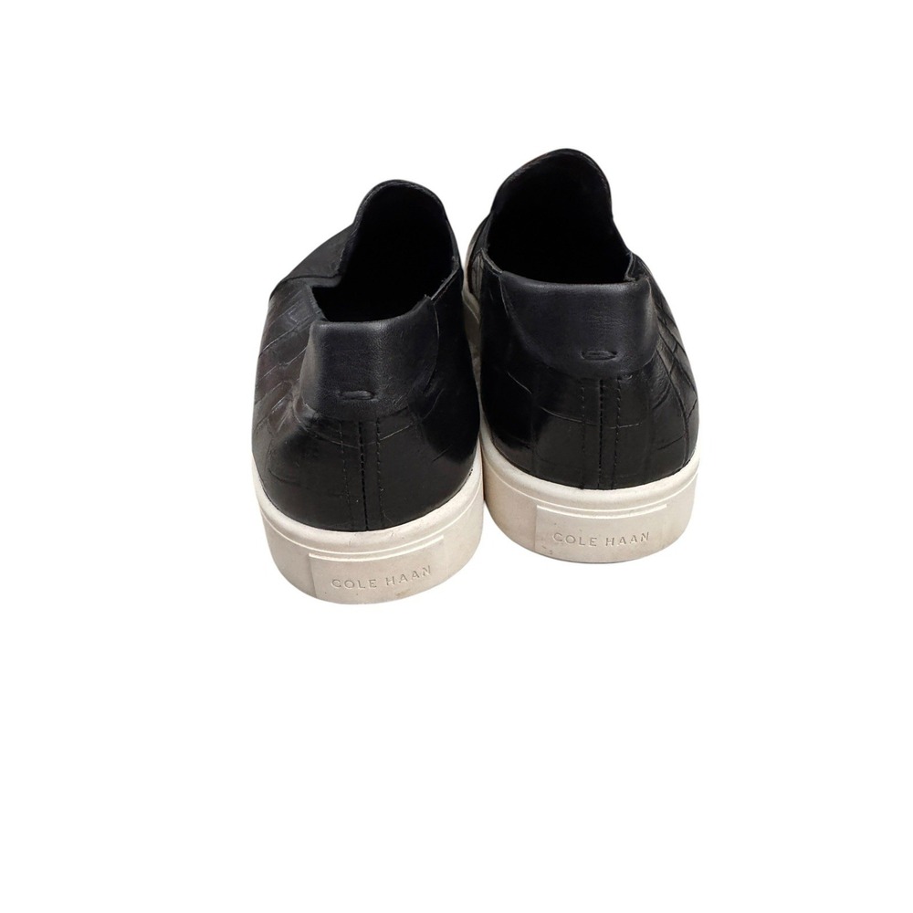Cole Haan Grandseries Slip On Sneakers Black Croc Women 9.5 - Picture 3 of 5